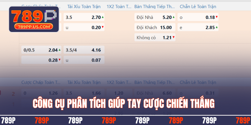 Công cụ phân tích giúp tay cược chiến thắng