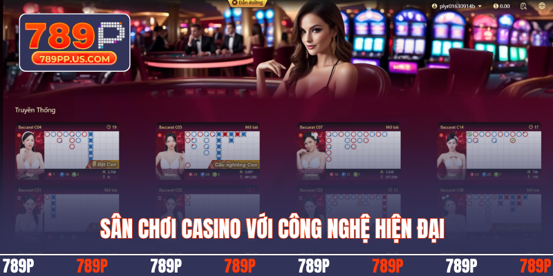 Sân chơi casino với công nghệ hiện đại